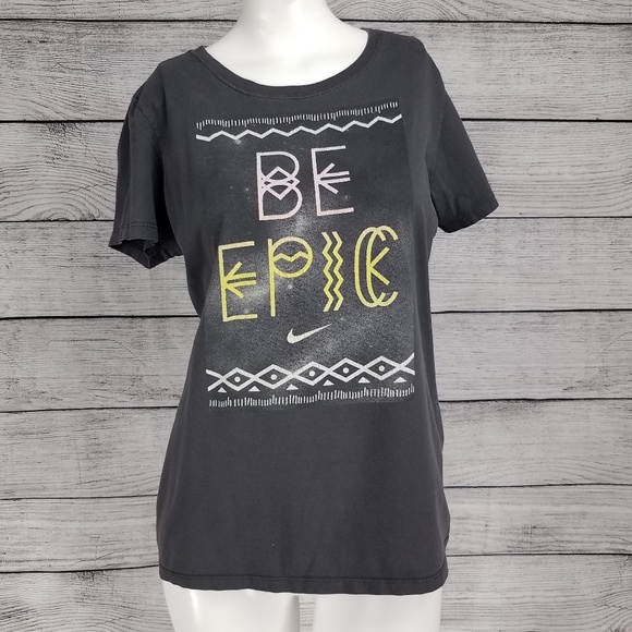 Nike Tops - 🍕Nike L Slim Fit Be Epic Short Sleeve Graphic Tee